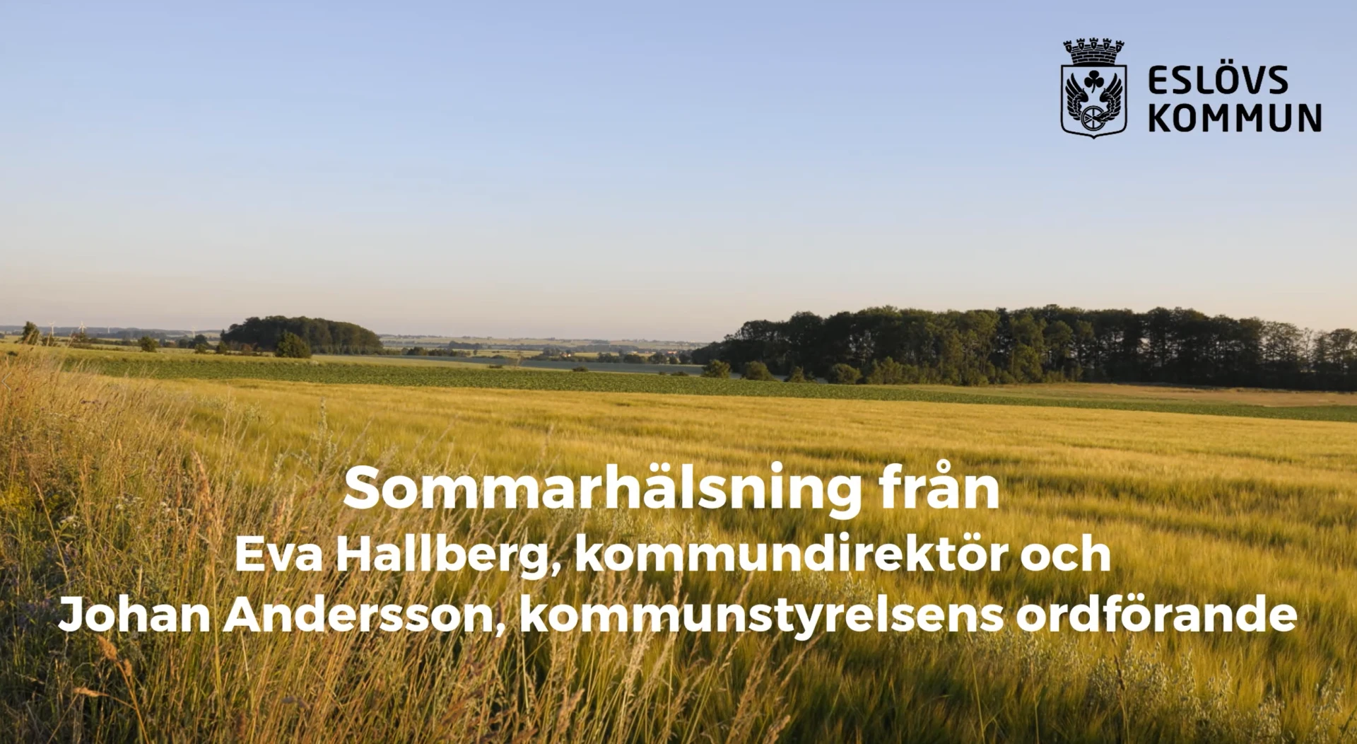 Sommarhälsning Johan och Eva