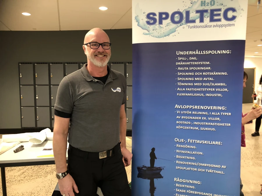Peter Linnander, Spoltec, var en av utställarna.