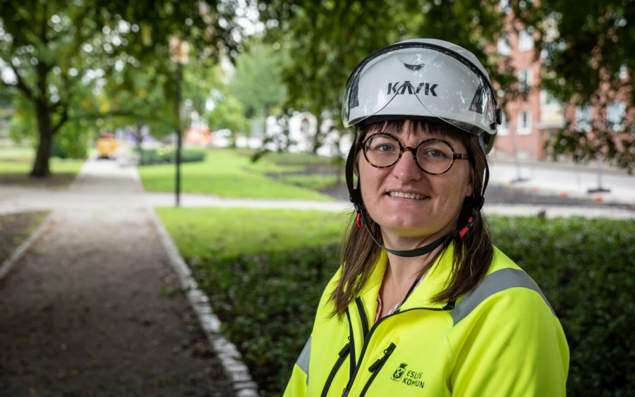 Karin Jonsson, landskapsarkitekt och projektledare f&ouml;r ombyggnaden av Stadsparken.