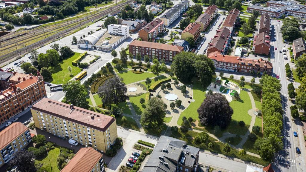 Så här ska stadsparken se ut efter ombyggnaden.
