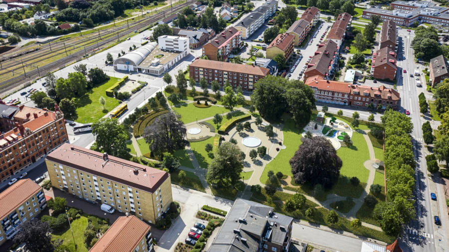 S&aring; h&auml;r ska stadsparken se ut efter ombyggnaden.