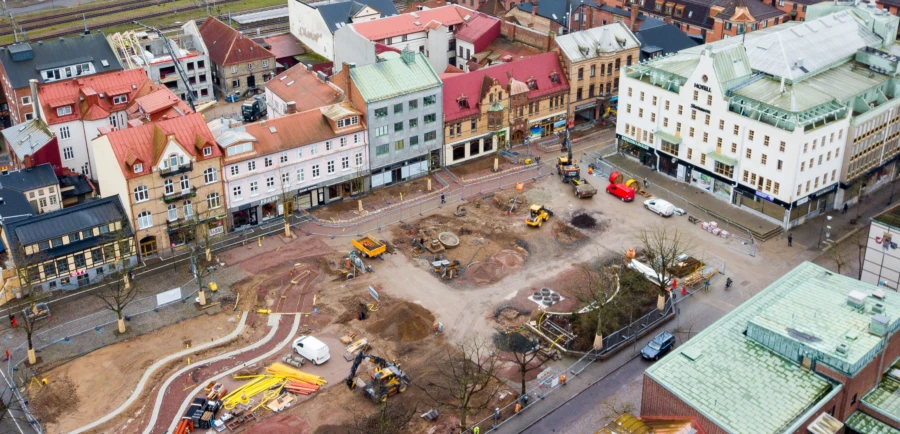 Stora torg i februari 2020