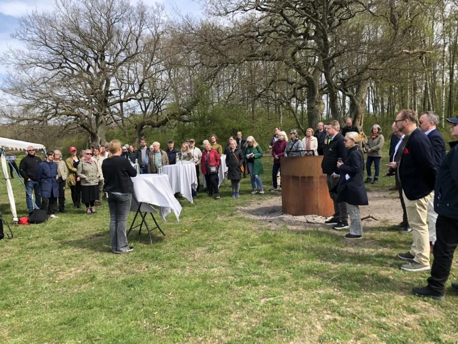 Ans&ouml;kan till Unesco undertecknades vid en ceremoni p&aring; Vombsj&ouml;ns strand.