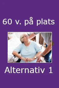 Äldre kvinna som pratar med sköterska