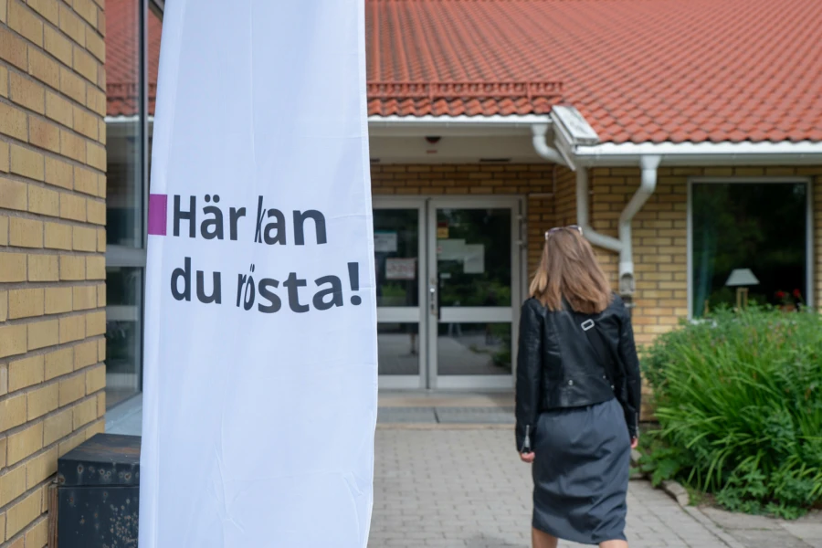 Vallokalen i Stehag &auml;r en av 19 som h&aring;ller &ouml;ppet i Esl&ouml;vs kommun den 9 juni.