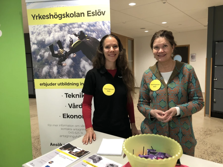 Veronika Eder och Lisbeth Plagman från Yrkeshögskolan Eslöv.